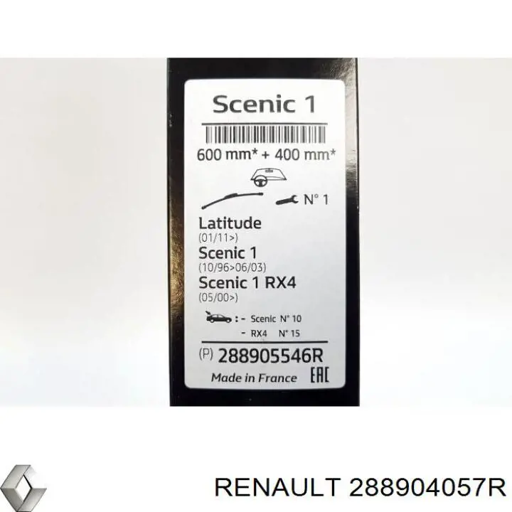 Купити 288904057R Renault (RVI) Безконтактні двірники