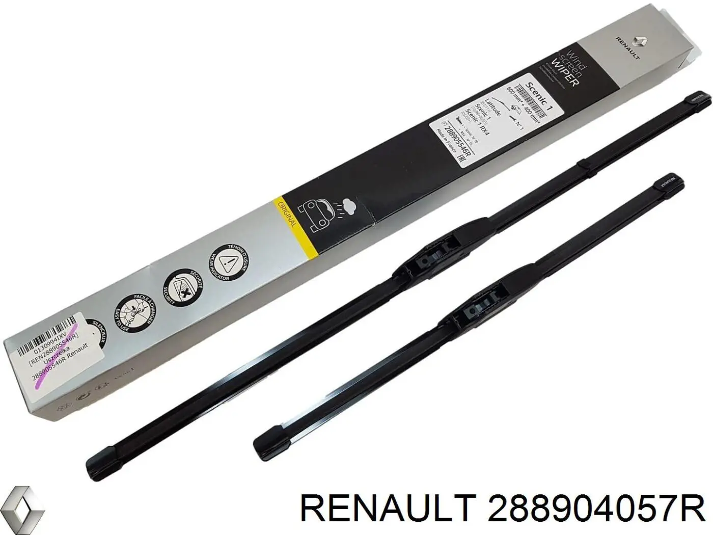 288904057R Renault (RVI) щітка-двірник лобового скла, комплект з 2-х шт.