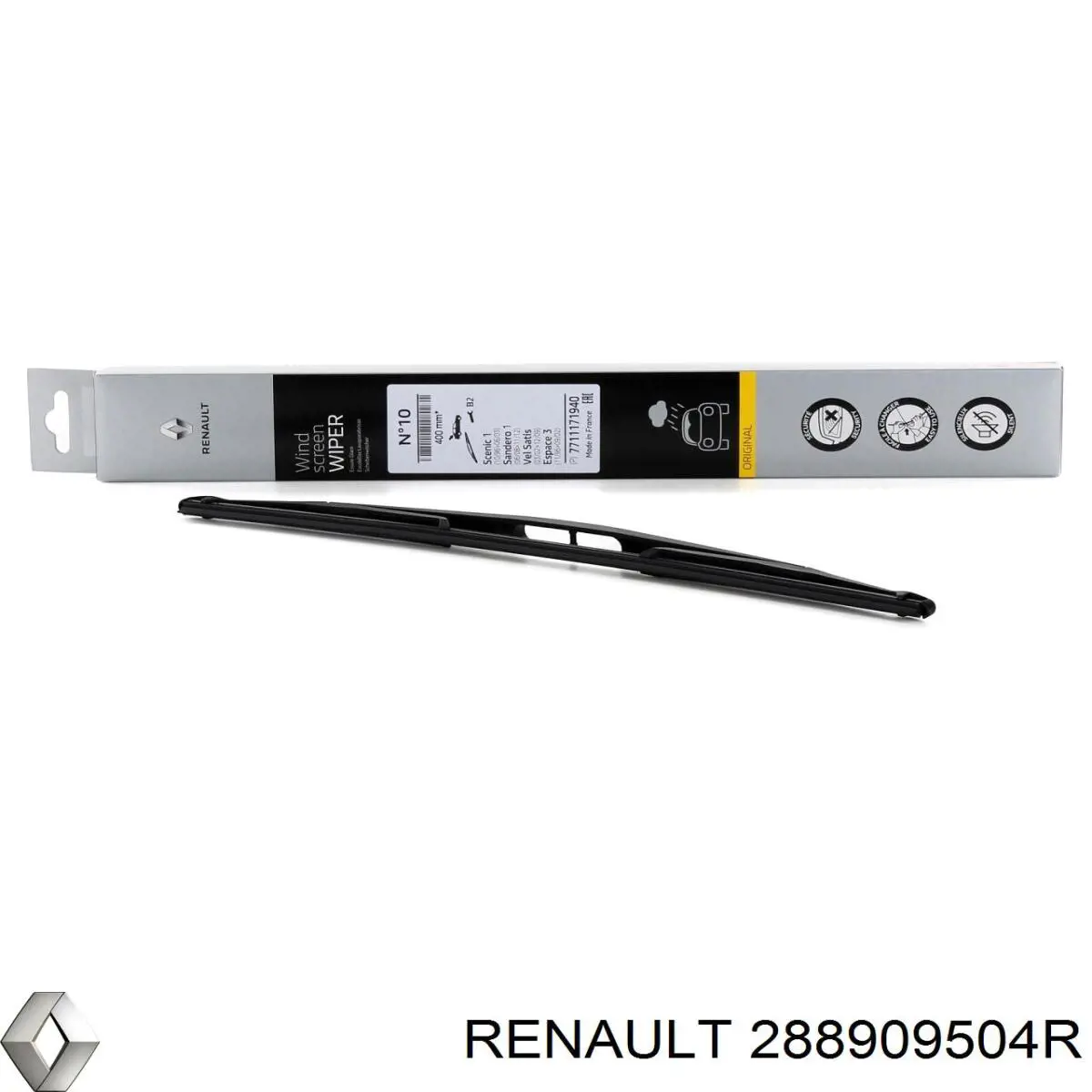 Щітка-двірник лобового скла, комплект з 2-х шт. Renault (RVI) 288909504R ціна, від 23.01 USD
