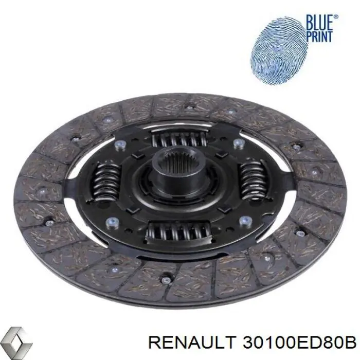 Диск зчеплення 30100ED80B Renault (RVI)