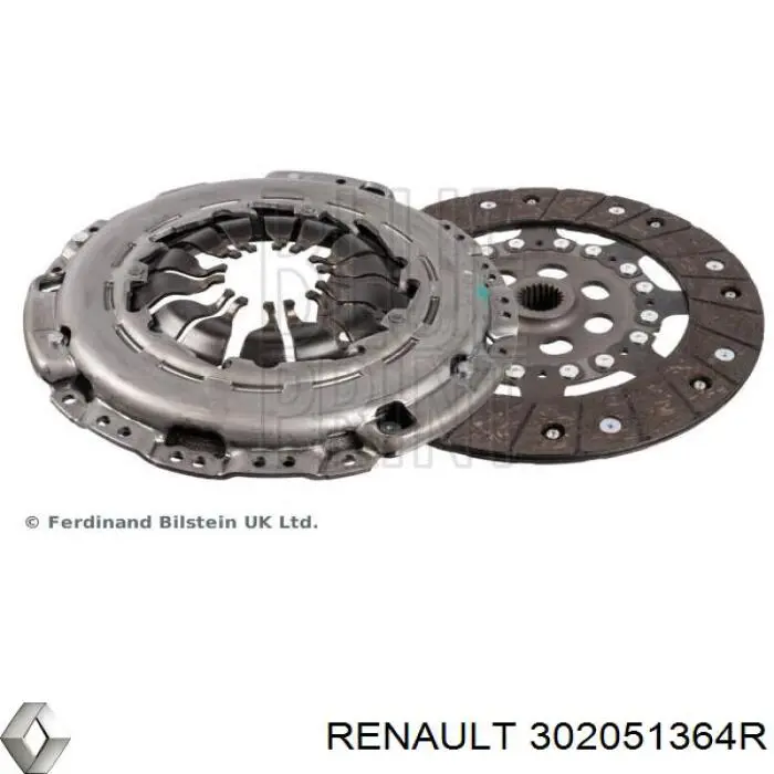 302051364R Renault (RVI) комплект зчеплення (3 частини)