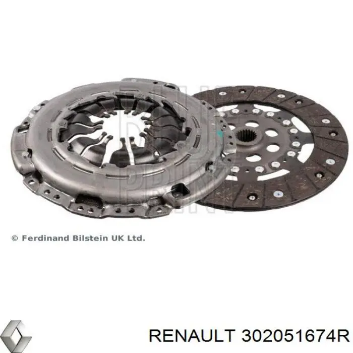 302051674R Renault (RVI) комплект зчеплення (3 частини)