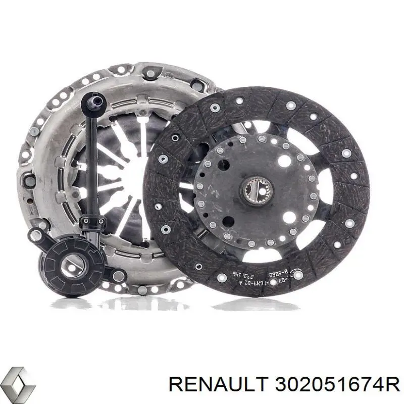 Комплект зчеплення (3 частини) Renault (RVI) 302051674R ціна, від 86.86 USD