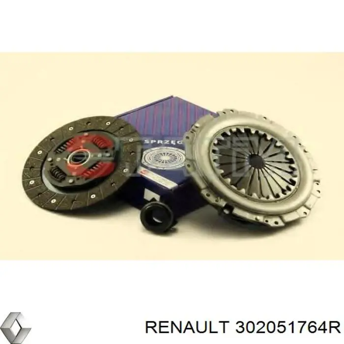 302051764R Renault (RVI) комплект зчеплення (3 частини)