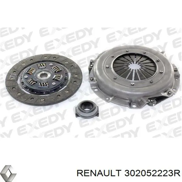 Купити 302052223R Renault (RVI) Комплект зчеплення (диск, корзина, підшипник)