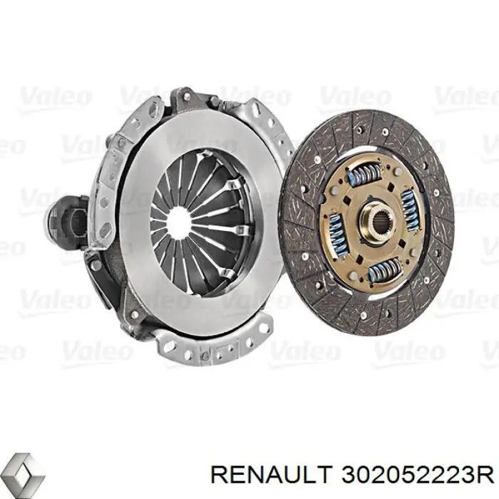 Комплект зчеплення (3 частини) Renault (RVI) 302052223R ціна, від 96.77 USD