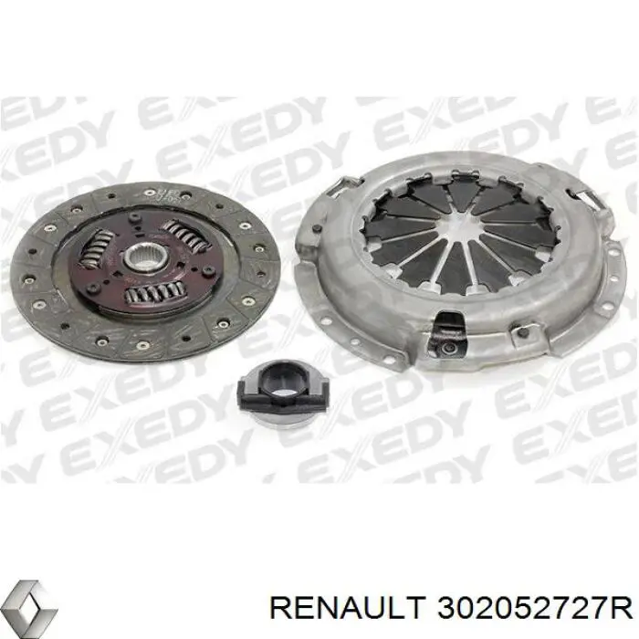 Купити 302052727R Renault (RVI) Комплект зчеплення (диск, корзина, підшипник)