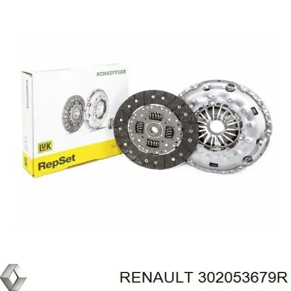 Комплект зчеплення (3 частини) Renault (RVI) 302053679R ціна, від 197.70 USD
