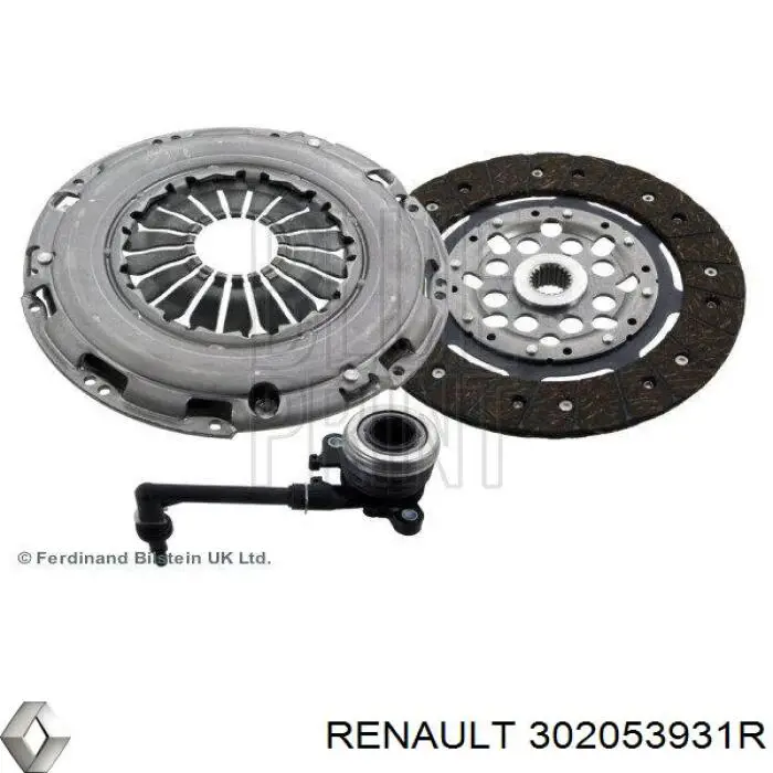 302053931R Renault (RVI) комплект зчеплення (3 частини)