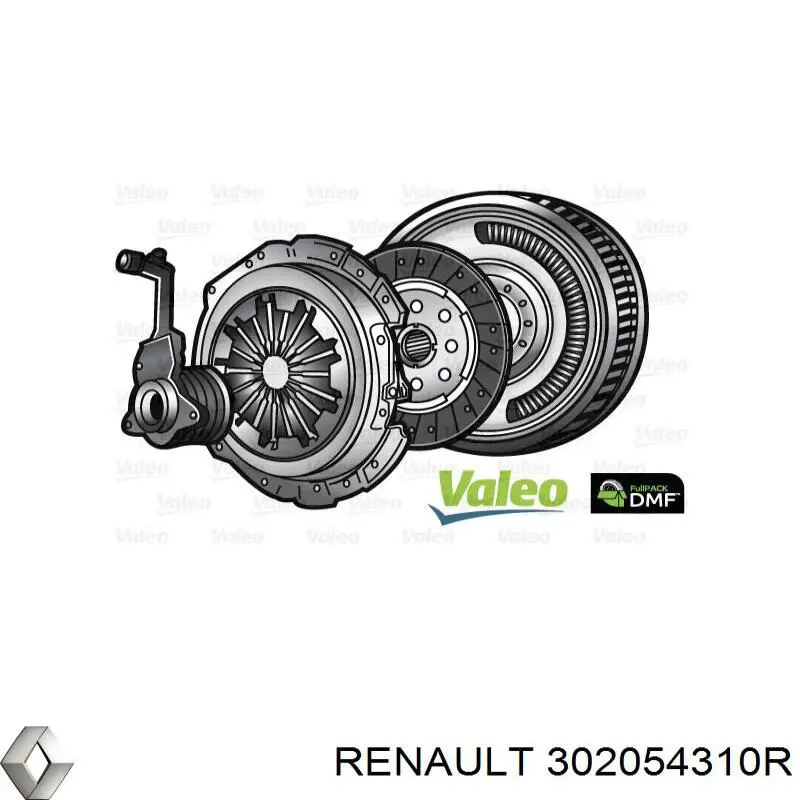 Купити 302054310R Renault (RVI) Комплект зчеплення (диск, корзина, підшипник)