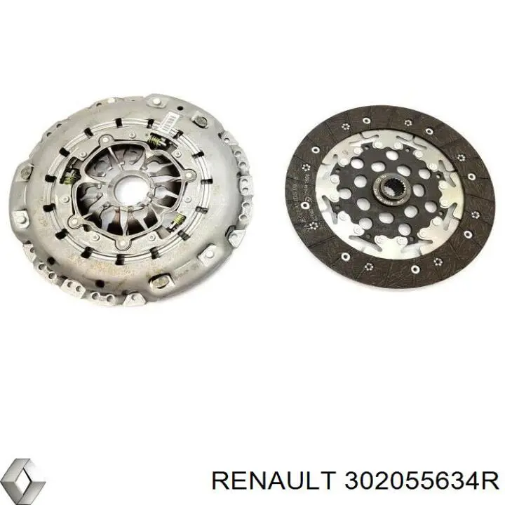 302055634R Renault (RVI) комплект зчеплення (3 частини)