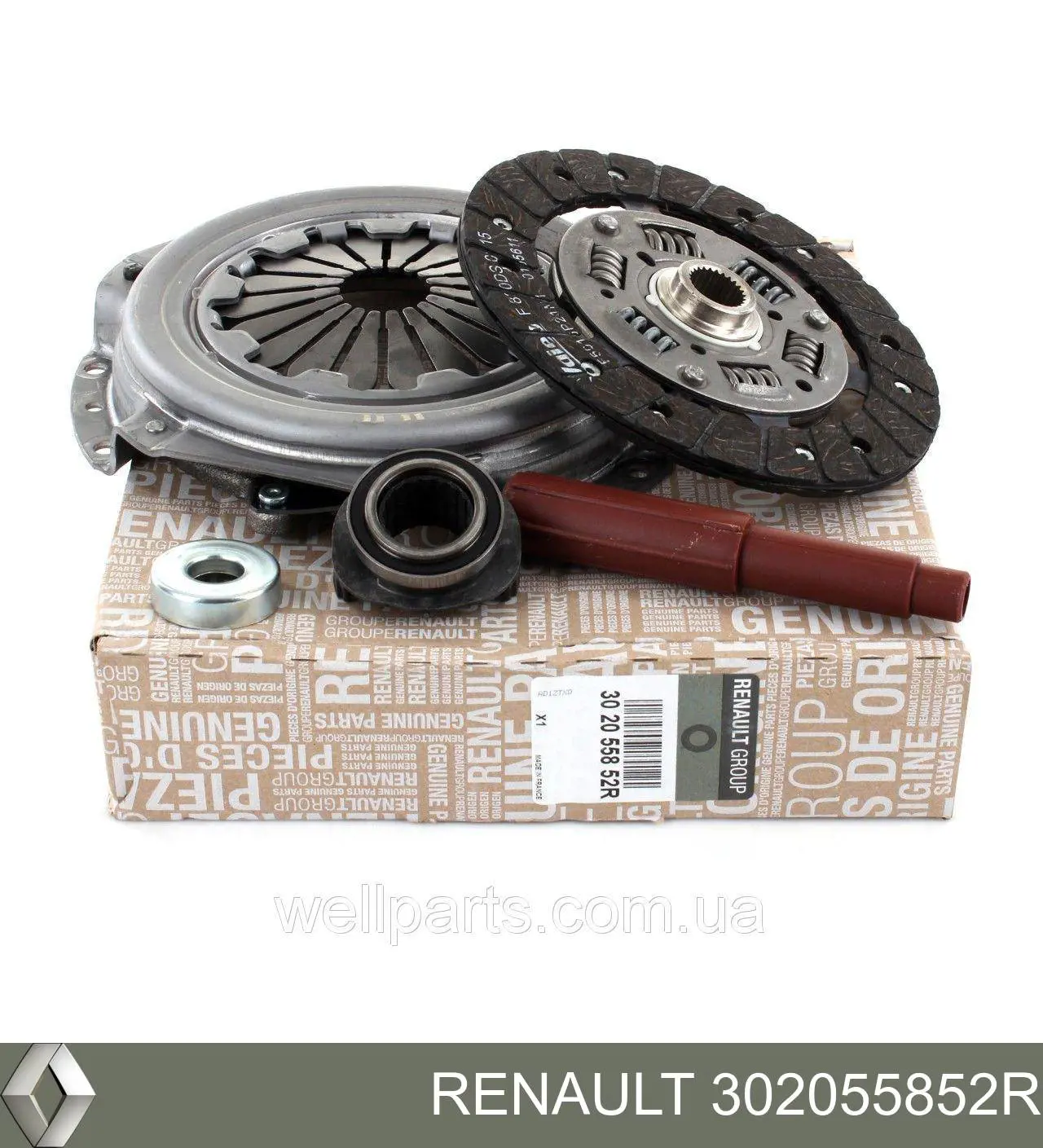 Комплект зчеплення (3 частини) Renault (RVI) 302055852R ціна, від 55.99 USD