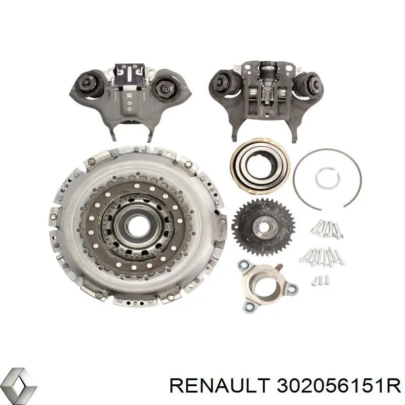 Комплект зчеплення (3 частини) Renault (RVI) 302056151R ціна, від 762.37 USD