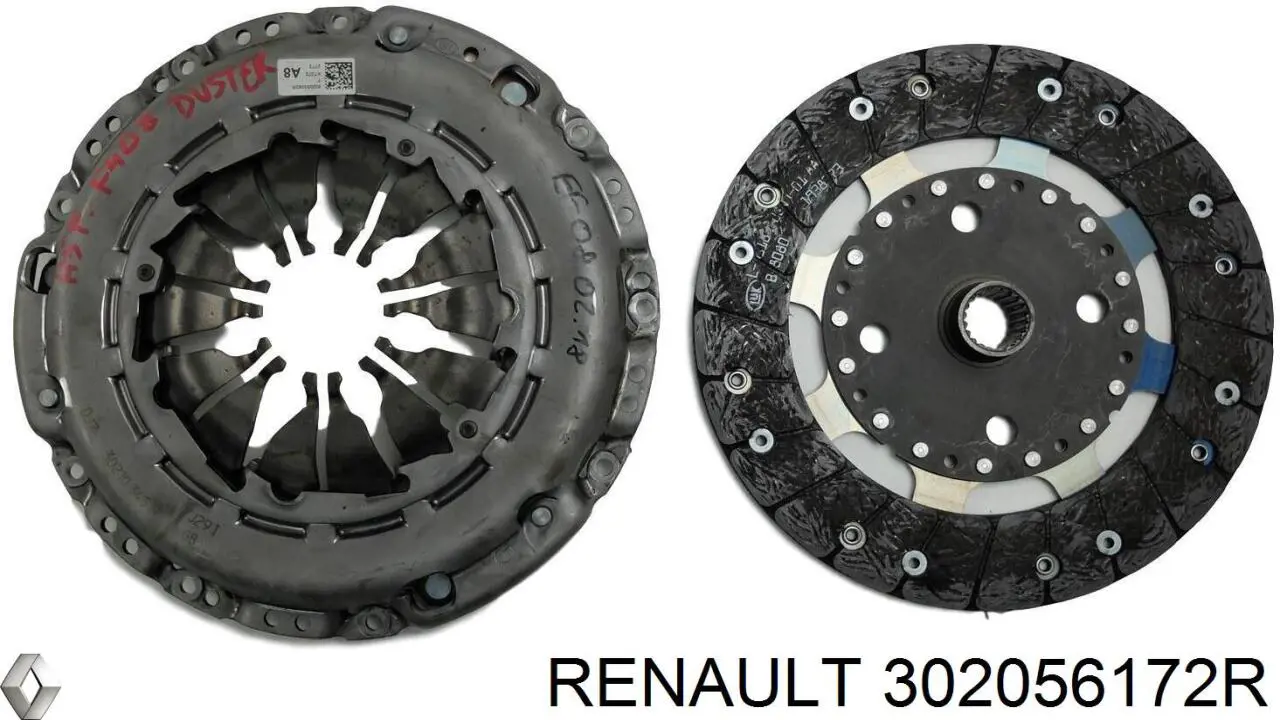 302056172R Renault (RVI) комплект зчеплення (3 частини)