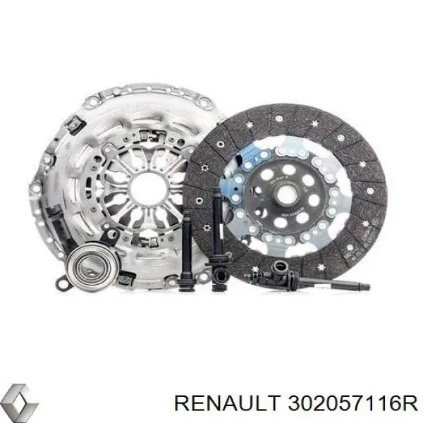 Комплект зчеплення (3 частини) Renault (RVI) C021000Q0C ціна, від 246.69 USD