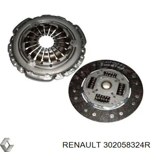 Комплект зчеплення (3 частини) Renault (RVI) 302058324R ціна, від 142.62 USD