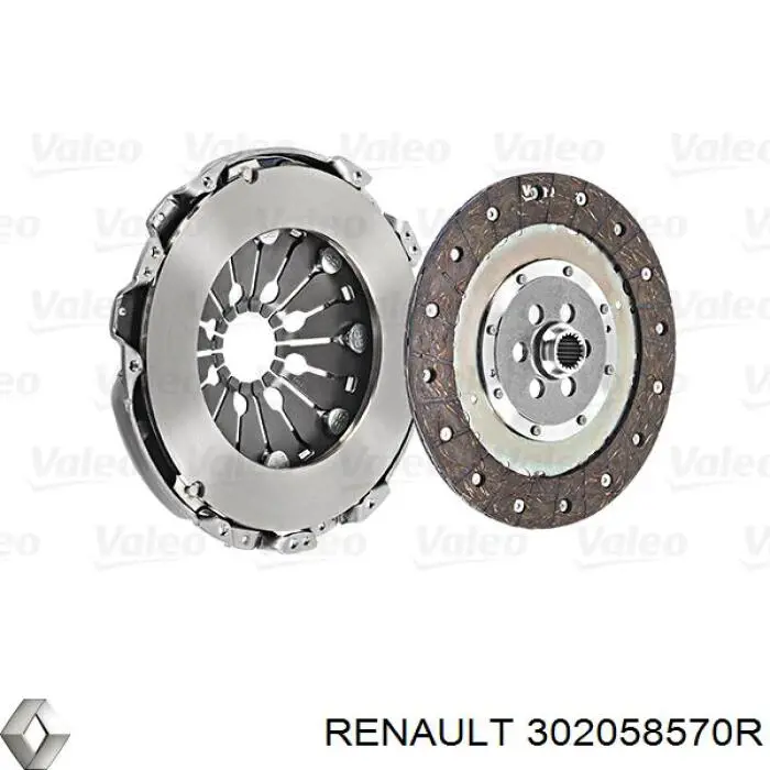 302058570R Renault (RVI) комплект зчеплення (3 частини)