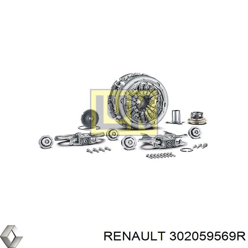 Купити 302059569R Renault (RVI) Комплект зчеплення (диск, корзина, підшипник)