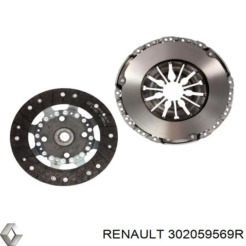 Комплект зчеплення (3 частини) 302059569R Renault (RVI)