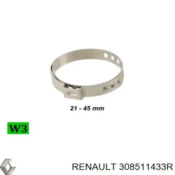 Шланг зчеплення Renault (RVI) 308511433R ціна, від 66.45 USD