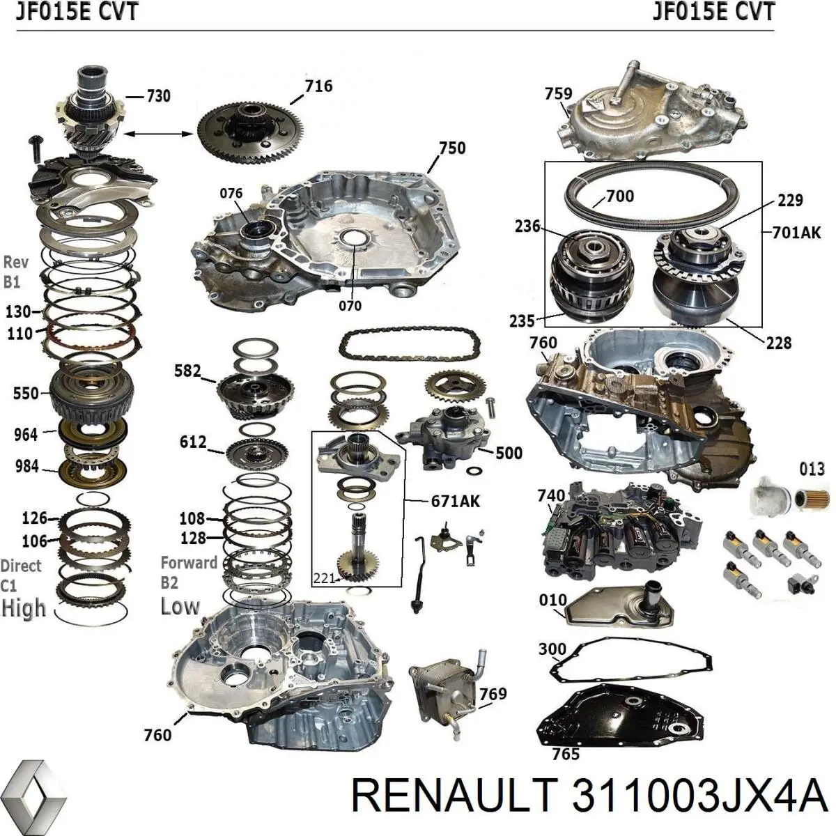 311003JX4A Nissan/Infiniti Передача гідромеханічна (ГМП)