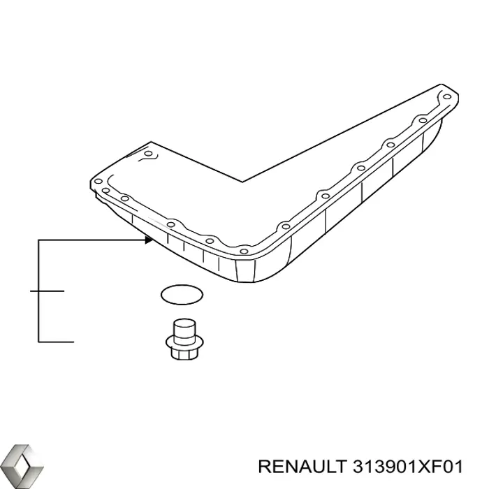 313901XF01 Renault (RVI) Піддон АКПП