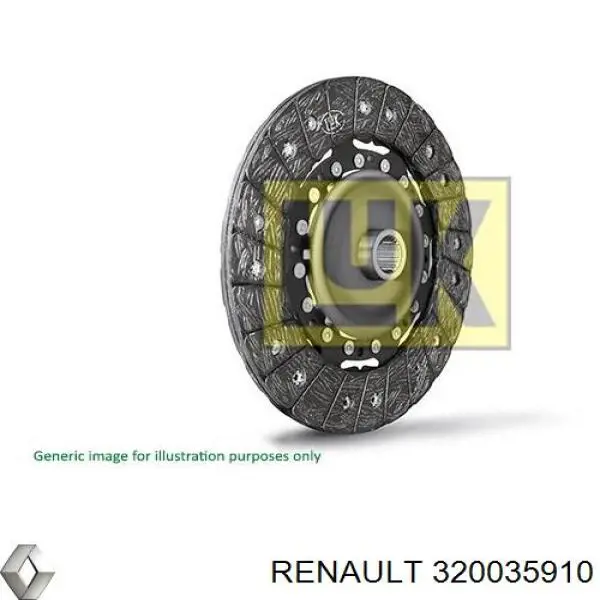 Зчеплення Renault (RVI) 320035910 ціна, від 52.75 USD