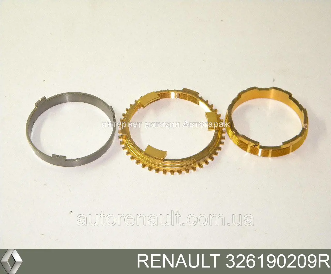 Кільце синхронізатора Renault (RVI) 326190209R ціна, від 34.97 USD