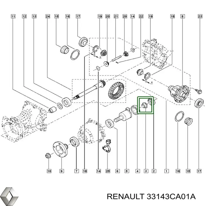 Купити 33143CA01A Nissan/Infiniti 