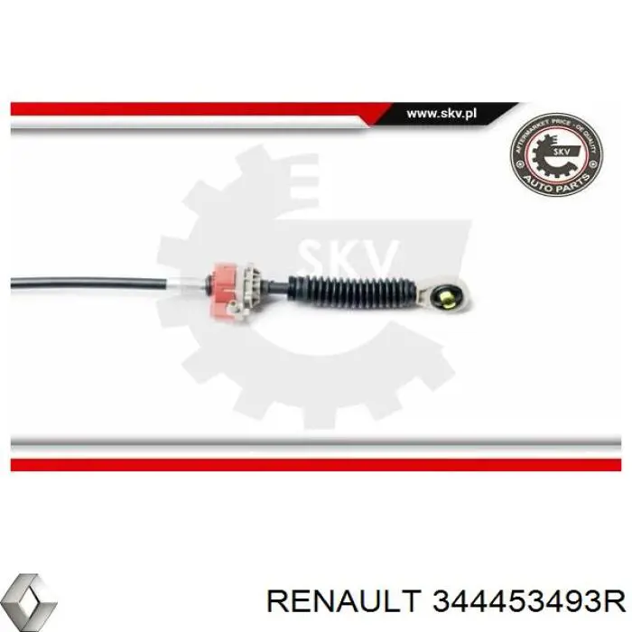 Трос перемикання передач, вибору передачі Renault (RVI) 344453493R ціна, від 27.81 USD
