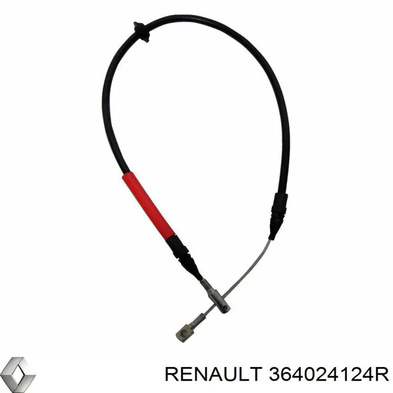 364024124R Renault (RVI) трос ручного гальма передній