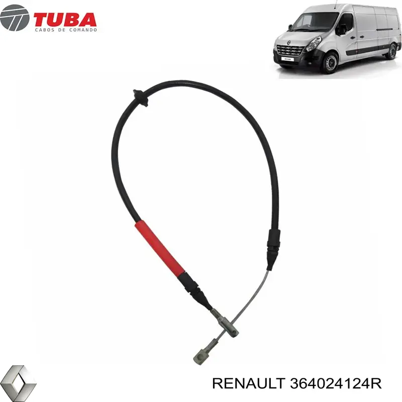 Трос ручника передній Renault (RVI) 364024124R