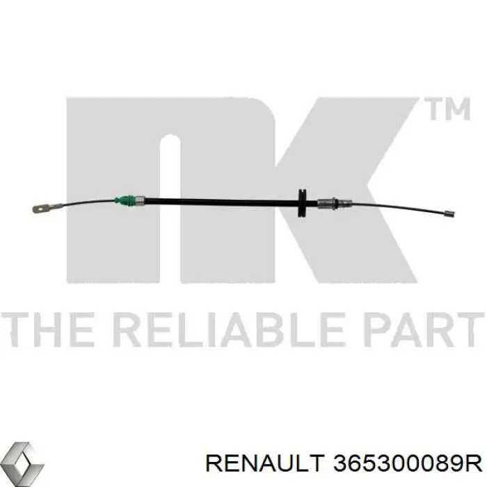 Купити 365300089R Renault (RVI) Трос ручного гальма передній