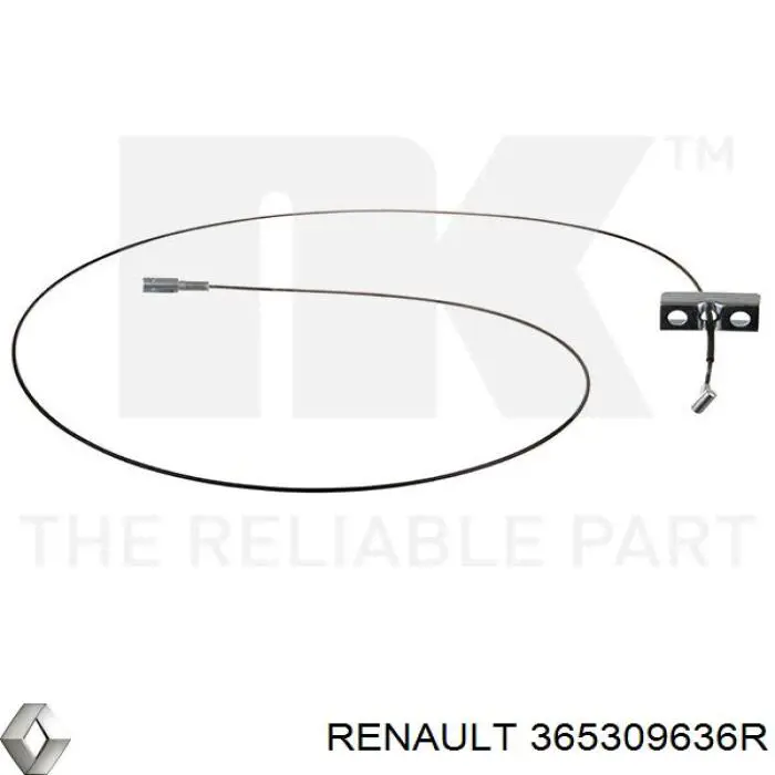365309636R Renault (RVI) трос ручного гальма, проміжний