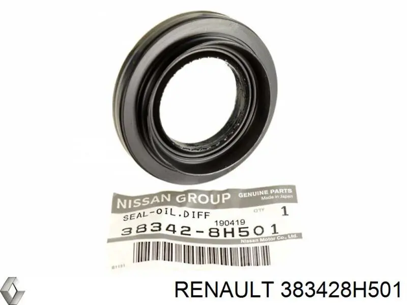 Купити 383428H501 Renault (RVI) Сальник піввісі переднього моста, правою