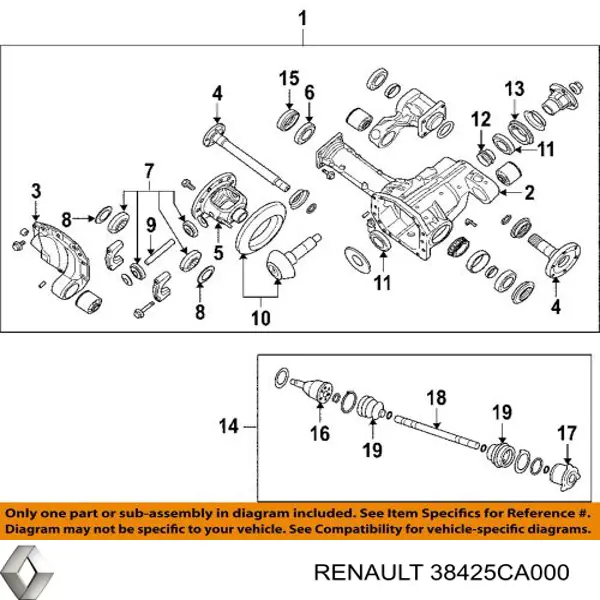  Renault (RVI) 38425CA000 ціна, від 9.67 USD