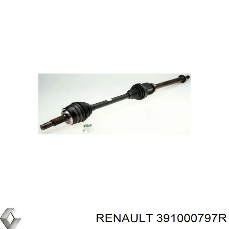 Піввісь передня, права Renault (RVI) 391000797R ціна, від 157.73 USD