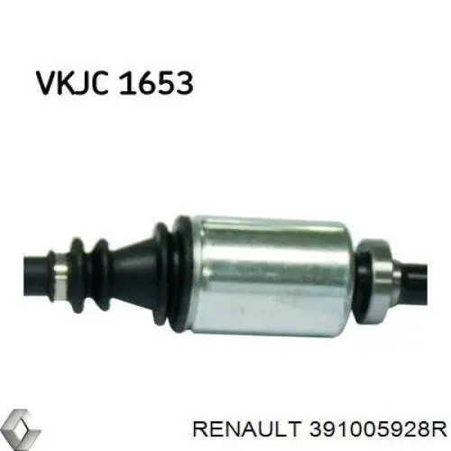 391005928R Renault (RVI) піввісь (привід передня, права)
