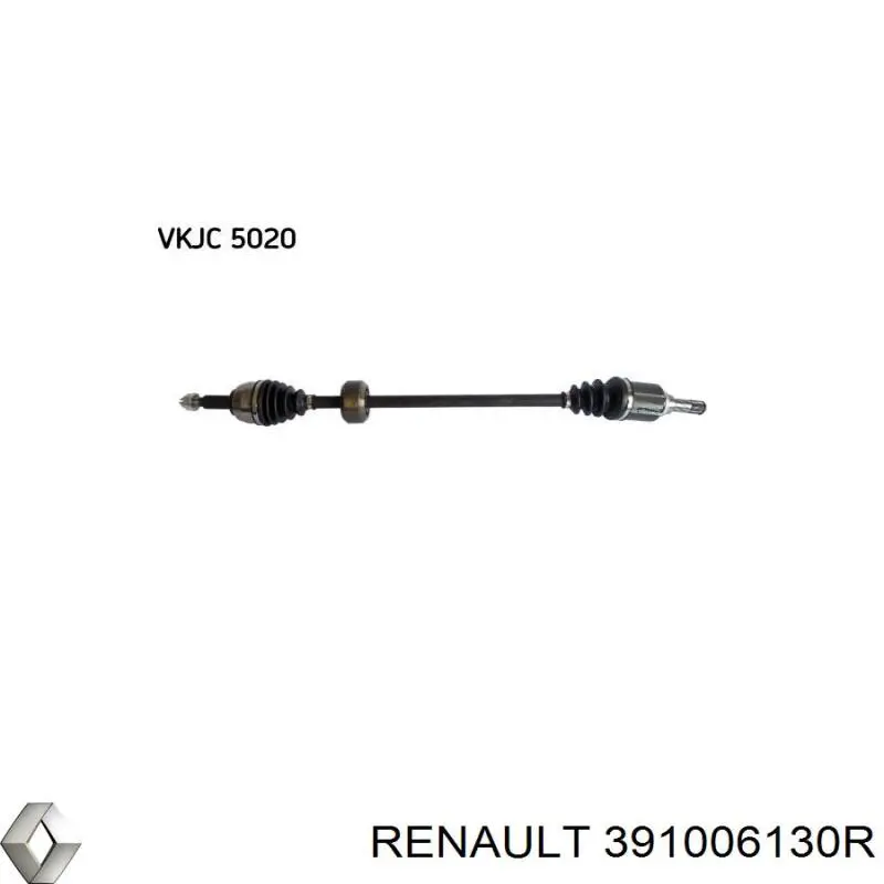 391006130R Renault (RVI) піввісь (привід передня, права)