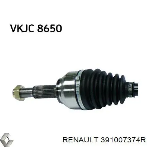 Купити 391007374R Renault (RVI) Піввісь права