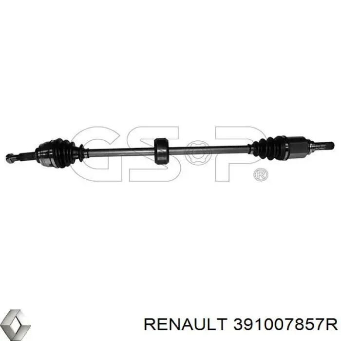 391007857R Renault (RVI) піввісь (привід передня, права)