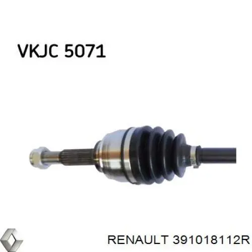 Купити 391018112R Renault (RVI) Ліва піввісь