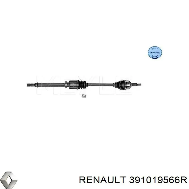 391019566R Renault (RVI) піввісь (привід передня, ліва)