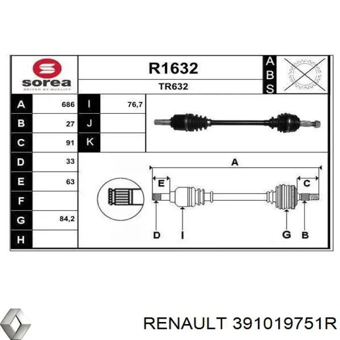  391019751R Renault (RVI)