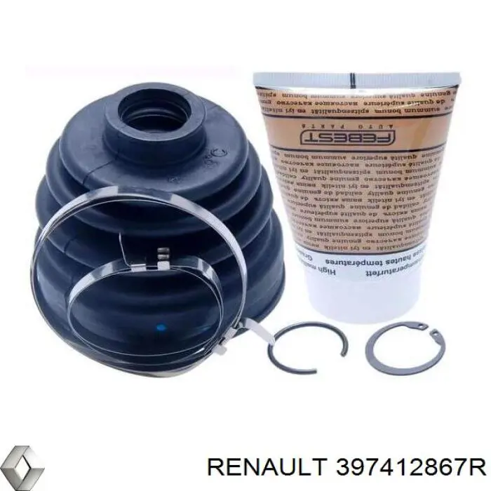 Пильник гранати внутрішній, передній півосі Renault (RVI) 397412867R ціна, від 17.01 USD