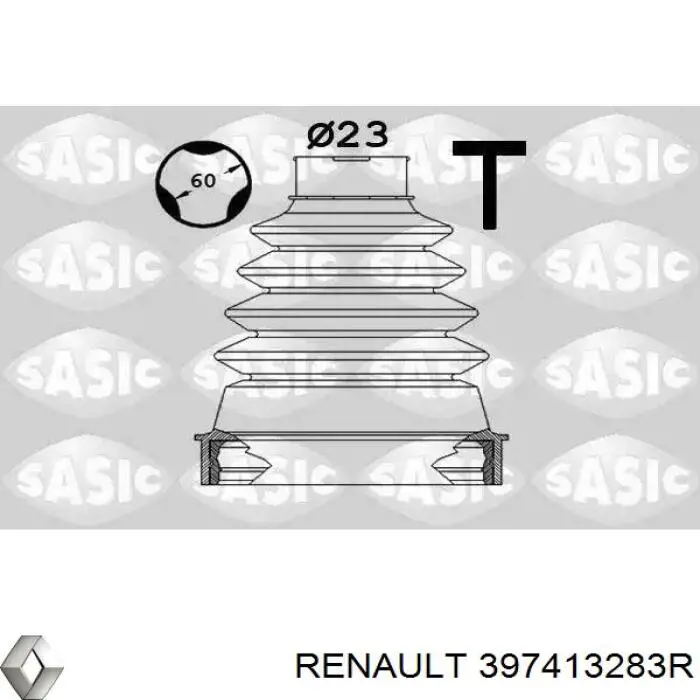 397413283R Renault (RVI) Пильник ШРКШ внутрішній, передній півосі