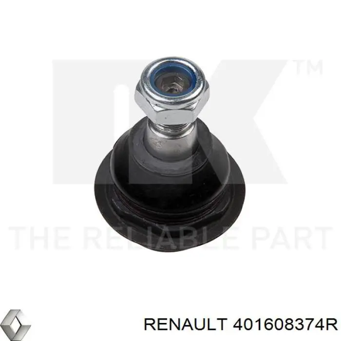 Кульова опора, нижня, права Renault (RVI) 401608374R ціна, від 17.18 USD