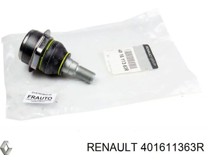 Кульова опора, нижня, ліва Renault (RVI) 401611363R ціна, від 28.20 USD