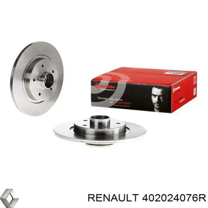 Купити 402024076R Renault (RVI) Диск заднього гальма