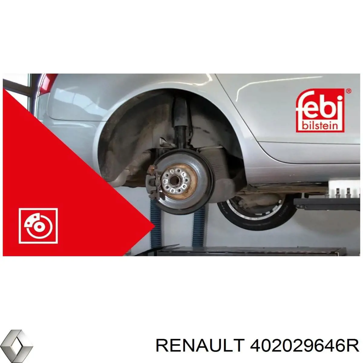 Задні дискові гальма Renault (RVI) 402029646R ціна, від 90.31 USD
